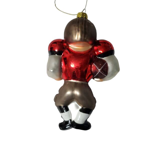 Scottish Christmas NFL Cincinnati Bengals Blown Glass Ornament 4 1/2" - Picture 3 of 6